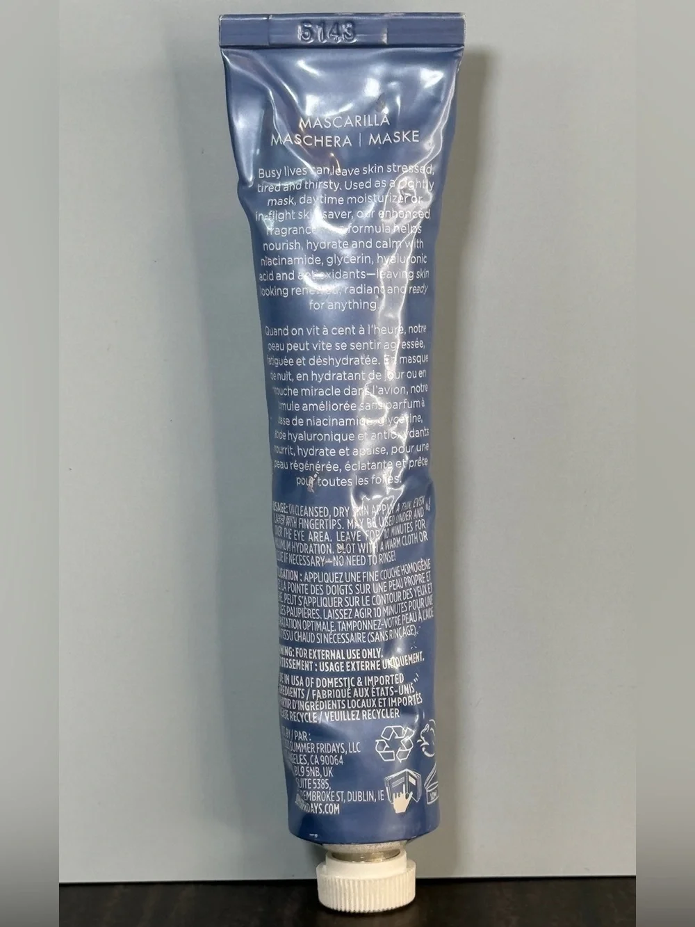 Summer Fridays Mini Jet Lag Mask® + Moisturizer NWOB 28 g / 1oz NWOB
